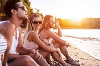 Girl on beach removals to Thailand
