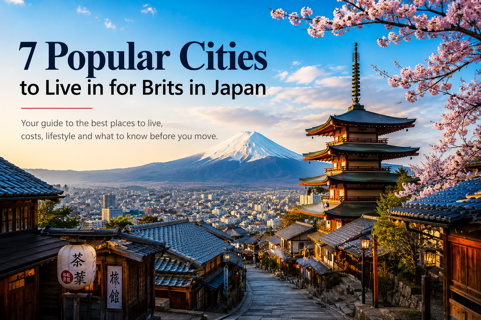 7 popular cities to live in Japan